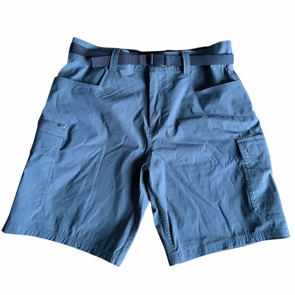 Orvis Men’s Cargo Tech Shorts Belted Sz 34 Gray